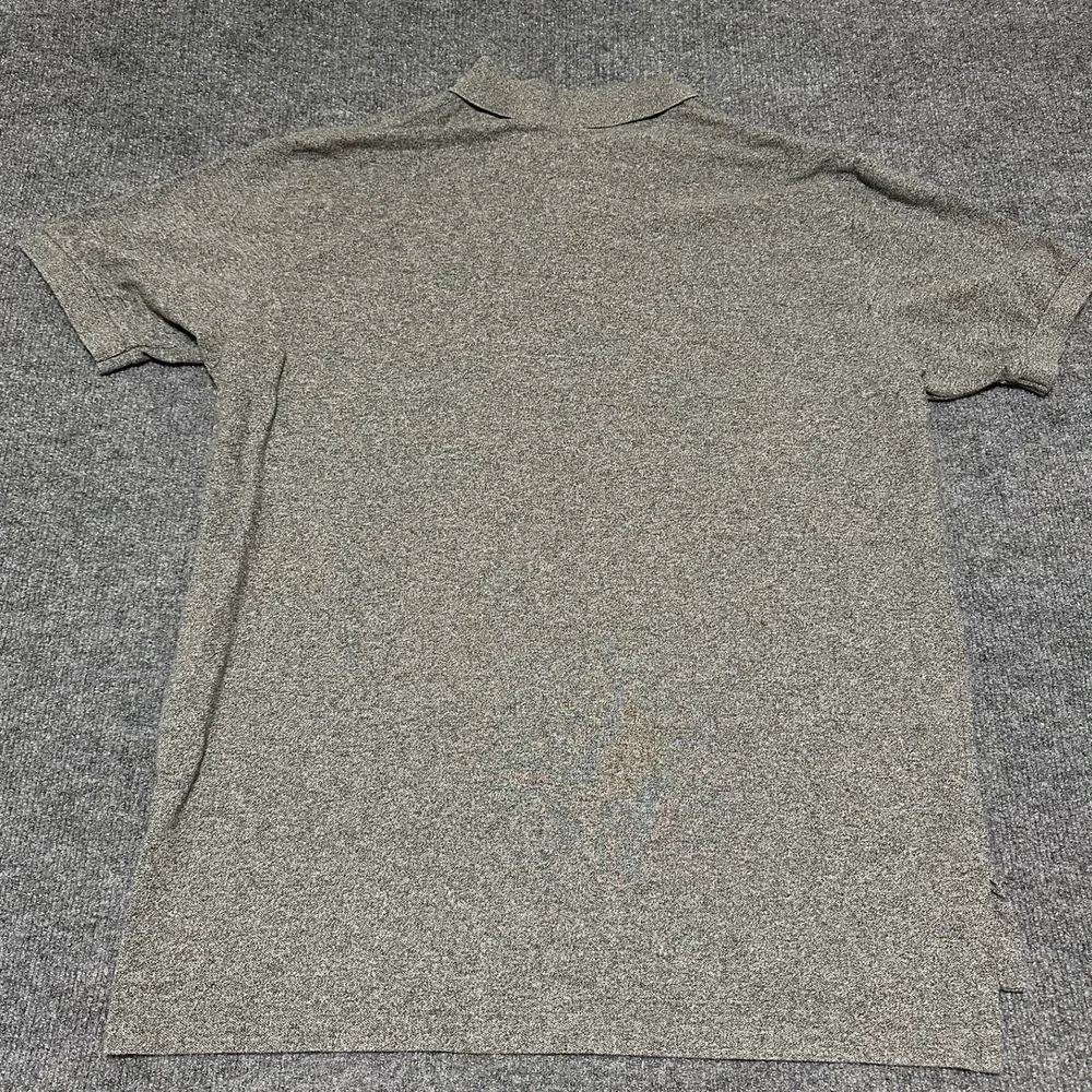 Polo Ralph Lauren Mens XL Gray Short Sleeve Pique Cotton Polo Shirt Red Pony